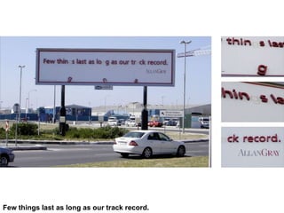 Advertising stunts and ideas Q1|2008