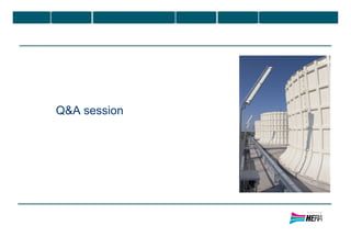 Q&A session
 