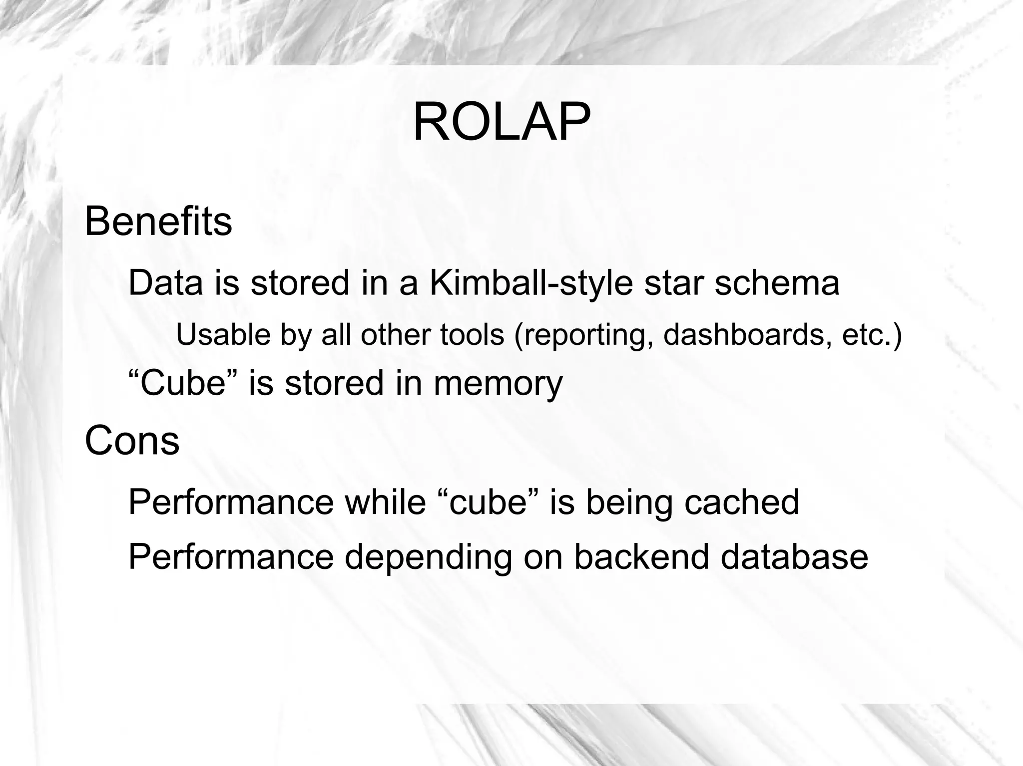 Other ad-hoc tools (reporting) 