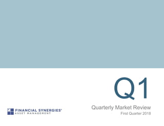 Q1Quarterly Market Review
First Quarter 2018
 