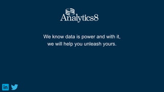 We know data is power and with it,
we will help you unleash yours.
 