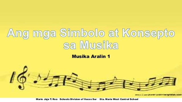 Simbolo At Konsepto Sa Musika