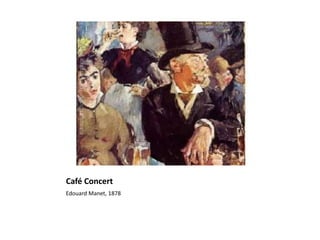 Café Concert
Edouard Manet, 1878
 