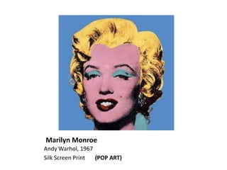 Marilyn Monroe
Andy Warhol, 1967
Silk Screen Print (POP ART)
 