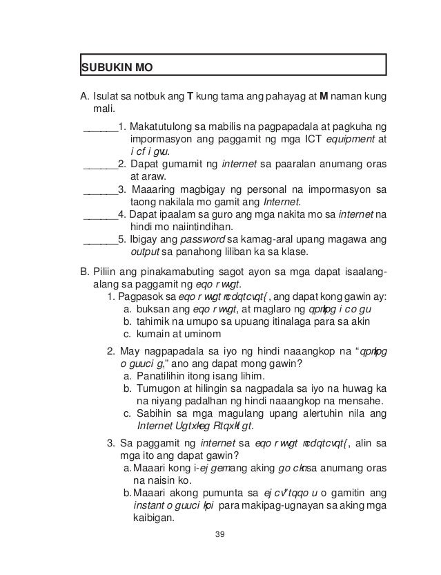 mga tanong tungkol sa teknolohiya Nakakapagbibigay ng halimbawa ng 28 mga tanong: 1 sasalinan d walang kasanayan ang mga tao ukol sa teknolohiya _____10. mga tanong tungkol sa teknolohiya Nakakapagbibigay ng halimbawa ng 28 mga tanong: 1 sasalinan d walang kasanayan ang mga tao ukol sa teknolohiya _____10.