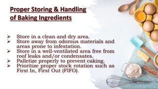 Ingredients Storage Types Q1M1 BAKING INGREDIENTSMAJOR ANDMINOR.pptx