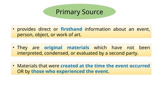English 10 Information from Various Sources | PPTX