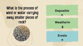 Weatherin
g
Erosio
n
Depositio
n
 