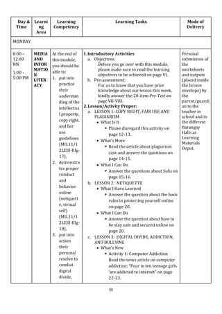 Media and Information Literacy Module Quarter 1 Module 4 | PDF