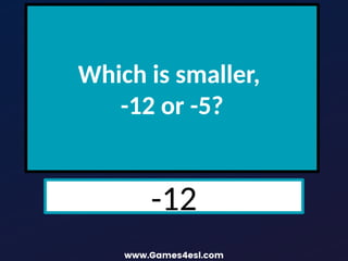 Which is smaller,
-12 or -5?
-12
 