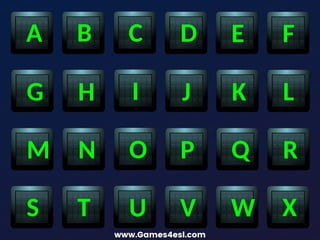 B E
H
A
J K L
G
N
C D
Q R
S T V W
U
O P
F
X
M
I
 