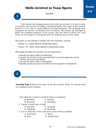 MAPEH 8 QUARTER 1 PHYSICAL EDUCATION AND HEALTH | PDF