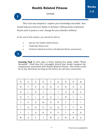 MAPEH 8 QUARTER 1 PHYSICAL EDUCATION AND HEALTH | PDF