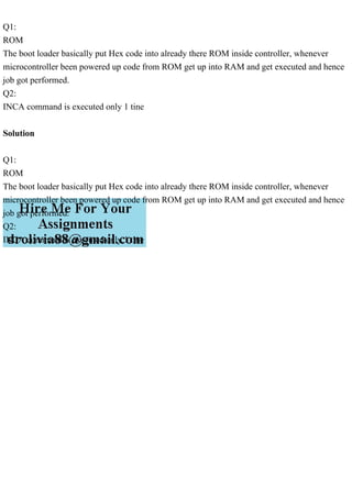 Q1ROMThe boot loader basically put Hex code into already there .pdf