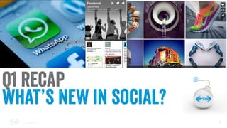 1
1
Conﬁdential © 2014
Conﬁdential © 2014
Q1 recap
what’s new in social?
 