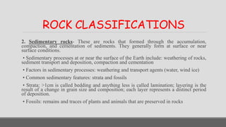 Strata Classifications LESSON 4: ROCKS (EARTH AND LIFE SCIENCE) | PPTX