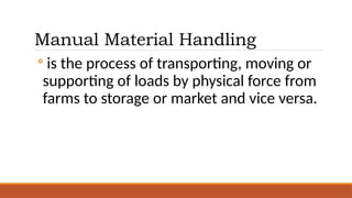Safe Manual Material Handling: Proper Loading and Unloading Techniques ...