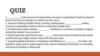 Safe Manual Material Handling: Proper Loading and Unloading Techniques ...