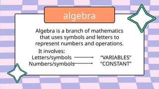 Q1 WEEK 2 ALGEBRAIC EXPRSSION GRADE 8 MATATAG | PPTX