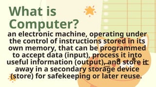 q1week4.pptx computer system, devices and peripherals | PPTX