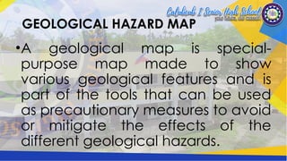 Geological Siting Risk Geological Hazard Map Disaster Readiness and Risk Reduction Week 2 | PPTX