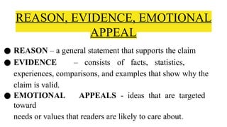 Ymav Reason Examples Q2-L1 Arguments in Manifestoes.powerpointtx | PPTX