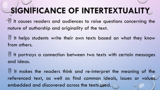 Intertextuality Essay Examples Understanding Intertextuality as a Dramatic Technique in Literature | PPTX