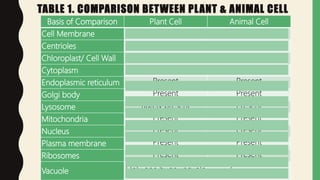 Q2 l5-comparing plant and animal cell | PPTX