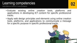 Creating Ict Content Q2-L6-Online platforms ICT content development.pptx.pptx