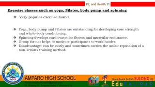 PE and Health 11
 