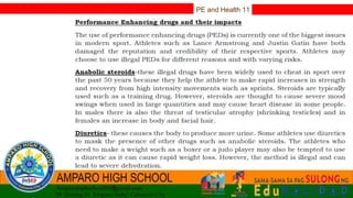 PE and Health 11
 
