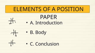 Introduction In Position Paper Q2- POSITION PAPER.pptx HOW TO WRITE A GOOD POSITION PAPER | PPTX