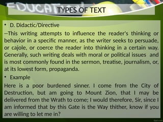 Cajoling Example Q2-WEEK2 TYPES OF TEXT- Prose and Poetry.pptx