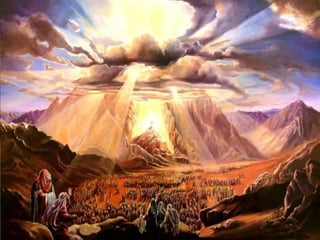 Deus tinha feito uma ALIANÇA no Sinai,
entregando a Moisés mandamentos escritos em pedra...
O povo aderiu à aliança, mais ...