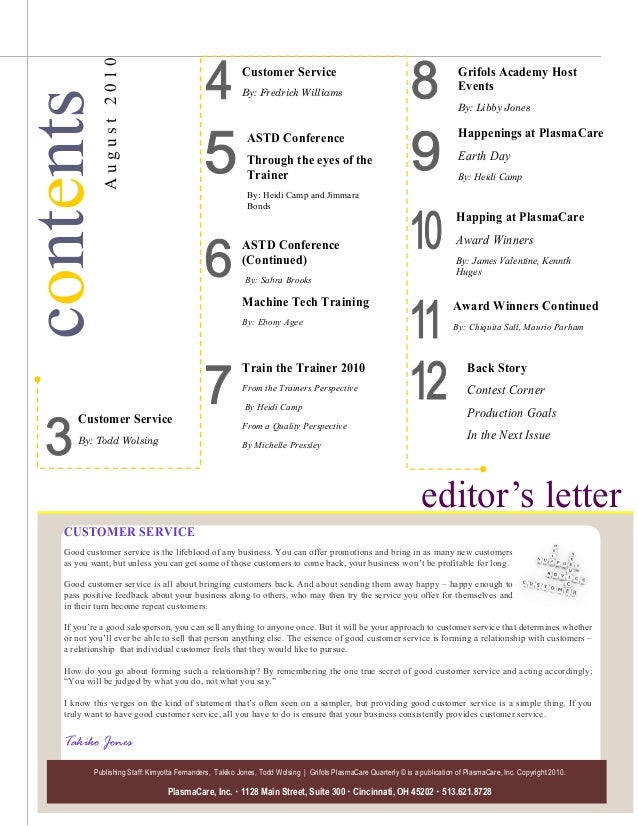 Company Quarterly Newsletter