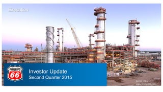 Investor Update
Second Quarter 2015
Execution
NYSE: PSX
www.phillips66.com
 