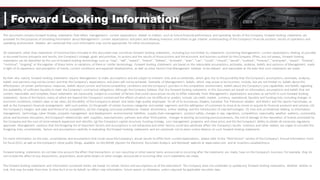 Forward Looking Information
This document contains forward-looking statements that reflect management’s current expectations related to matters such as future financial performance and operating results of the Company. Forward-looking statements are
provided for the purposes of providing information about Management’s current expectations and plans and allowing investors and others to get a better understanding of the Company’s financial position, results of operations and
operating environment. Readers are cautioned that such information may not be appropriate for other circumstances.
All statements other than statements of historical facts included in this document may constitute forward-looking statements, including but not limited to, statements concerning Management’s current expectations relating to possible
or assumed future prospects and results, the Company’s strategic goals and priorities, its actions and the results of those actions and the economic and business outlook for the Company. Often, but not always, forward-looking
statements can be identified by the use of forward-looking terminology such as “may”, “will”, “expect”, “intend”, “believe”, “estimate”, “plan”, “can”, “could”, “should”, “would”, “outlook”, “forecast”, “anticipate”, “aspire”, “foresee”,
“continue”, “ongoing” or the negative of these terms or variations of them or similar terminology. Forward-looking statements are based on the reasonable assumptions, estimates, analyses, beliefs and opinions of Management, made
in light of its experience and perception of trends, current conditions and expected developments, as well as other factors that Management believes to be relevant and reasonable at the date that such statements are made.
By their very nature, forward-looking statements require Management to make assumptions and are subject to inherent risks and uncertainties, which give rise to the possibility that the Company’s assumptions, estimates, analyses,
beliefs and opinions may not be correct and that the Company’s expectations and plans will not be achieved. Examples of Management’s beliefs, which may prove to be incorrect, include, but are not limited to, beliefs about the
effectiveness of certain performance measures, beliefs about current and future competitive conditions and the Company’s position in the competitive environment, beliefs about the Company’s core capabilities and beliefs regarding
the availability of sufficient liquidity to meet the Company’s contractual obligations. Although the Company believes that the forward-looking statements in this document are based on information, assumptions and beliefs that are
current, reasonable and complete, these statements are necessarily subject to a number of factors that could cause actual res ults to differ materially from Management’s expectations and plans as set forth in such forward-looking
statements. Some of the factors, many of which are beyond the Company’s control and the effects of which can be difficult to predict, include: (a) credit, market, currency, operational, liquidity and funding risks, including changes in
economic conditions, interest rates or tax rates; (b) the ability of the Company to attract and retain high quality employees for all of its businesses, Dealers, Canadian Tire Petroleum retailers and Mark’s and FGL Sports franchisees, as
well as the Company’s financial arrangements with such parties; (c) the growth of certain business categories and market segments and the willingness of customers to shop at its stores or acquire its financial products and services; (d)
the Company’s margins and sales and those of its competitors; (e) the changing consumer preferences toward eCommerce, online retailing and the introduction of new technologies; (f) risks and uncertainties relating to information
management, technology, cyber threats, property management and development, environmental liabilities, supply chain management, product safety, changes in law, regulation, competition, seasonality, weather patterns, commodity
prices and business disruption, the Company’s relationships with suppliers, manufacturers, partners and other third parties, changes to existing accounting pronouncements, the risk of damage to the reputation of brands promoted by
the Company and the cost of store network expansion and retrofits; (g) the Company’s capital structure, funding strategy, cos t management programs and share price; and (h) the Company’s ability to obtain all necessary regulatory
approvals. Management cautions that the foregoing list of important factors and assumptions is not exhaustive and other factors could also adversely affect the Company’s results. Investors and other readers are urged to consider the
foregoing risks, uncertainties, factors and assumptions carefully in evaluating the forward-looking statements and are cautioned not to place undue reliance on such forward-looking statements.
For more information on the risks, uncertainties and assumptions that could cause the Company’s actual results to differ from current expectations, please refer to the “Risk Factors” section of the Company’s Annual Information Form
for fiscal 2015, as well as the Company’s other public filings, available on the SEDAR (System for Electronic Document Analysis and Retrieval) website at www.sedar.com and at investors.canadiantire.ca
Forward-looking statements do not take into account the effect that transactions or non-recurring or other special items announced or occurring after the statements are made, have on the Company’s business. For example, they do
not include the effect of any dispositions, acquisitions, asset write downs or other charges announced or occurring after such statements are made.
The forward-looking statements and information contained herein are based on certain factors and assumptions as of the date hereof. The Company does not undertake to update any forward-looking statements, whether written or
oral, that may be made from time to time by it or on its behalf, to reflect new information, future events or otherwise, unless required by applicable securities laws.
 
