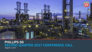 PHILLIPS 66
SECOND QUARTER 2017 CONFERENCE CALL
August 1, 2017
 
