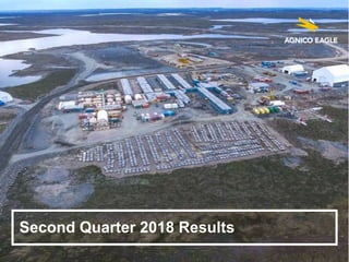 Second Quarter 2018 Results
 