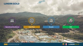 LUNDIN GOLD
Operational Excellence Cash Flow ESG
Slide 20
Growth
Lundin Gold Q2 2026 Conference Call | August 7, 2026
TSX: LUG / OMX: LUG / OTCQX: LUGDF
 