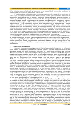 Guaranteeing Child Fostering and Parental Rights in Nigeria: Law and ...