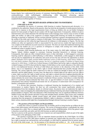 Guaranteeing Child Fostering and Parental Rights in Nigeria: Law and ...