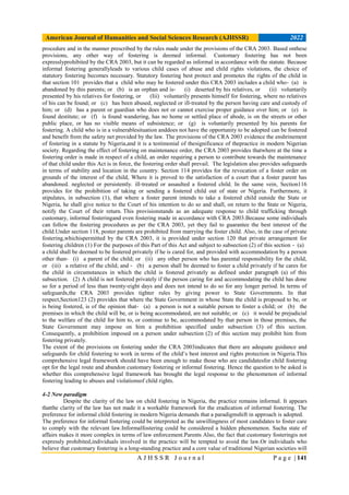 Visual Reference: Guaranteeing Child Fostering And Parental Rights In Nigeria Law And