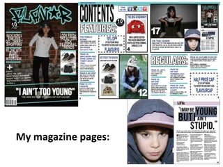 My magazine pages:
 