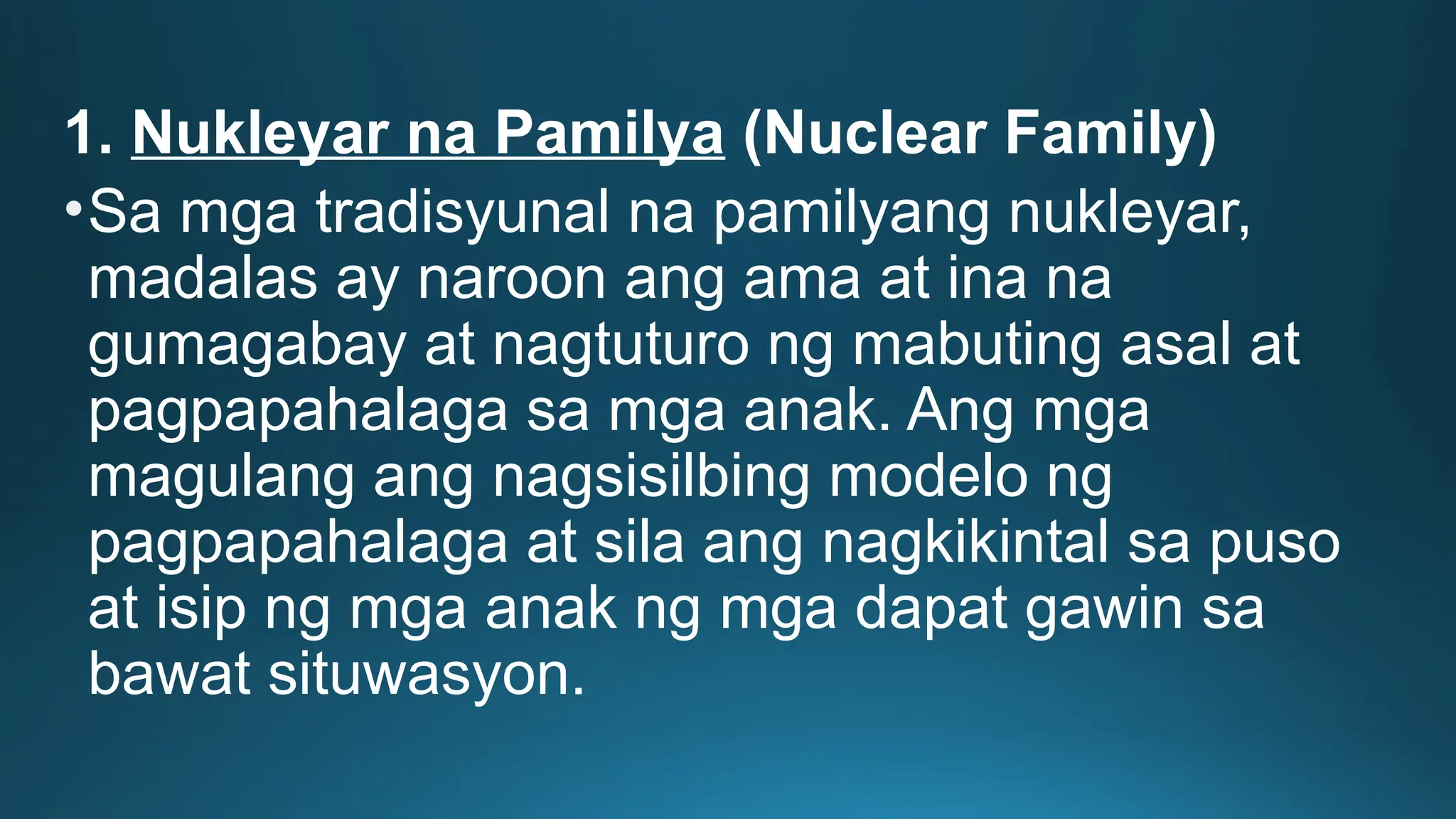 Kwarter 2, Aralin 1: Ang Pamilya Bilang Sandigan ng mga Pagpapahalaga ...