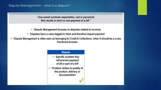 Dispute Management – what is a dispute?
 