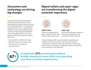 87%
Consumers and
technology are driving
big changes
Consumers today hold significant power
and have high expectations for...