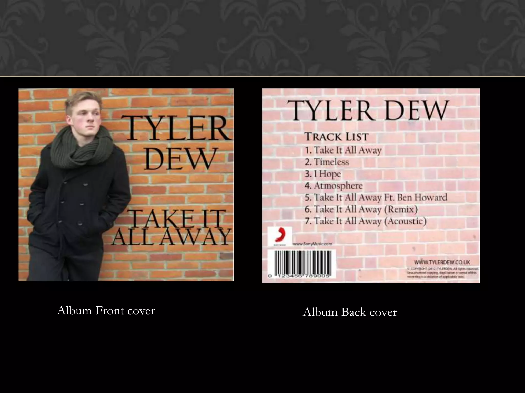 Album Front cover   Album Back cover
 