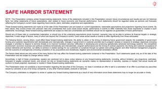 31
© 2026 Leonardo - Società per Azioni
SAFE HARBOR STATEMENT
NOTE: This Presentation contains certain forward-looking statements. Some of the statements included in this Presentation concern future circumstances and results and are not historical
facts, but rather statements of future expectations, also related to future economic and financial performance. Such statements should be regarded solely as opinions and forecasts
reflecting the Company's current views regarding future events, plans, estimates, projections and expectations.
These forward-looking statements are made as of the date of this Presentation and are based on current expectations, reasonable assumptions and projections regarding future events. By
their nature, they involve known and unknown risks and uncertainties that could cause actual results, performance or events to differ materially from those expressed or implied in such
statements. Accordingly, these forward-looking statements are subject to risks and uncertainties and therefore should not be regarded as guarantees of future performance.
Should any of these risks or uncertainties materialize, or should any of the underlying assumptions prove incorrect, Leonardo may not be able to achieve its financial targets or strategic
objectives. A wide range of factors, many of which are beyond the Company's control, could cause actual results or events to differ significantly from those anticipated.
The following factors, among others, could affect these forward-looking statements: the ability to obtain or the timing of obtaining future government awards; the availability of government
funding and customer requirements both domestically and internationally; changes in government or customer priorities due to program reviews or revisions to strategic objectives (including
changes in priorities to respond to terrorist threats or to improve homeland security); difficulties in developing and producing operationally advanced technology systems; the competitive
environment; economic business and political conditions domestically and internationally; program performance and the timing of contract payments; the timing and customer acceptance of
product deliveries and launches; our ability to achieve or realise savings for our customers or ourselves through our global cost-cutting program and other financial management programs;
and the outcome of contingencies (including completion of any acquisitions and divestitures, litigation and environmental remediation efforts.
The factors listed above are only some of the many factors that may affect the forward-looking statements contained in this Presentation. Such statements speak only as of the date of this
Presentation and are subject to change without notice.
Accordingly, in light of these uncertainties, readers are cautioned not to place undue reliance on any forward-looking statements, including, without limitation, any projections, estimates,
forecasts or targets contained herein, and should not rely on forward-looking statements as Leonardo makes no representation or warranty, express or implied, that actual results will
conform to those projected, expressed or implied in these forward-looking statements.
This Presentation does not constitute a recommendation regarding the securities of the Company, nor does it constitute an offer to sell or a solicitation of an offer to purchase any securities
issued by Leonardo or any of its Group companies, or any other financial assets, products or services.
The Company undertakes no obligation to revise or update any forward-looking statements as a result of new information since these statements may no longer be accurate or timely
 