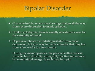 Q2 l07 mood disorders | PPTX